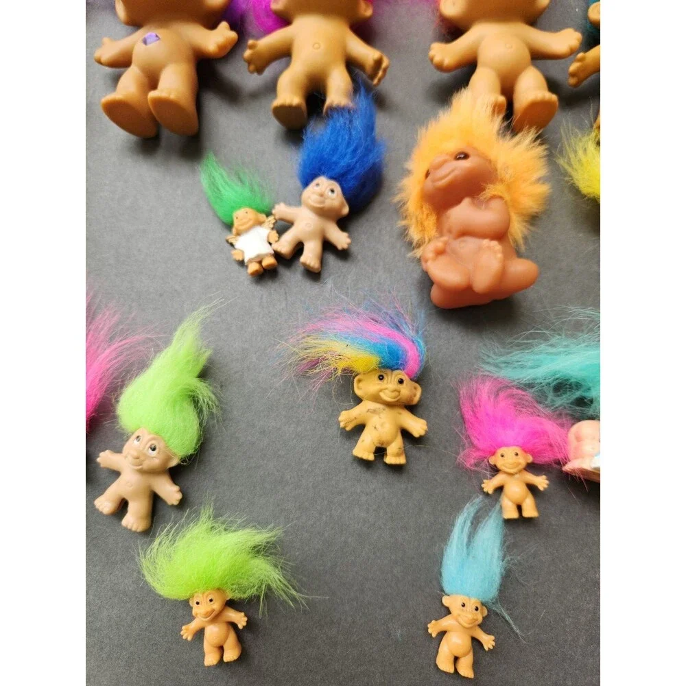 Vintage Troll Doll Lot 80s 90s Russ Berrie Ace Novelty Dam 25 Toys